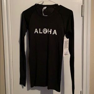 SOLD - Lululemon Exclusive Aloha LS Crew Neck Top